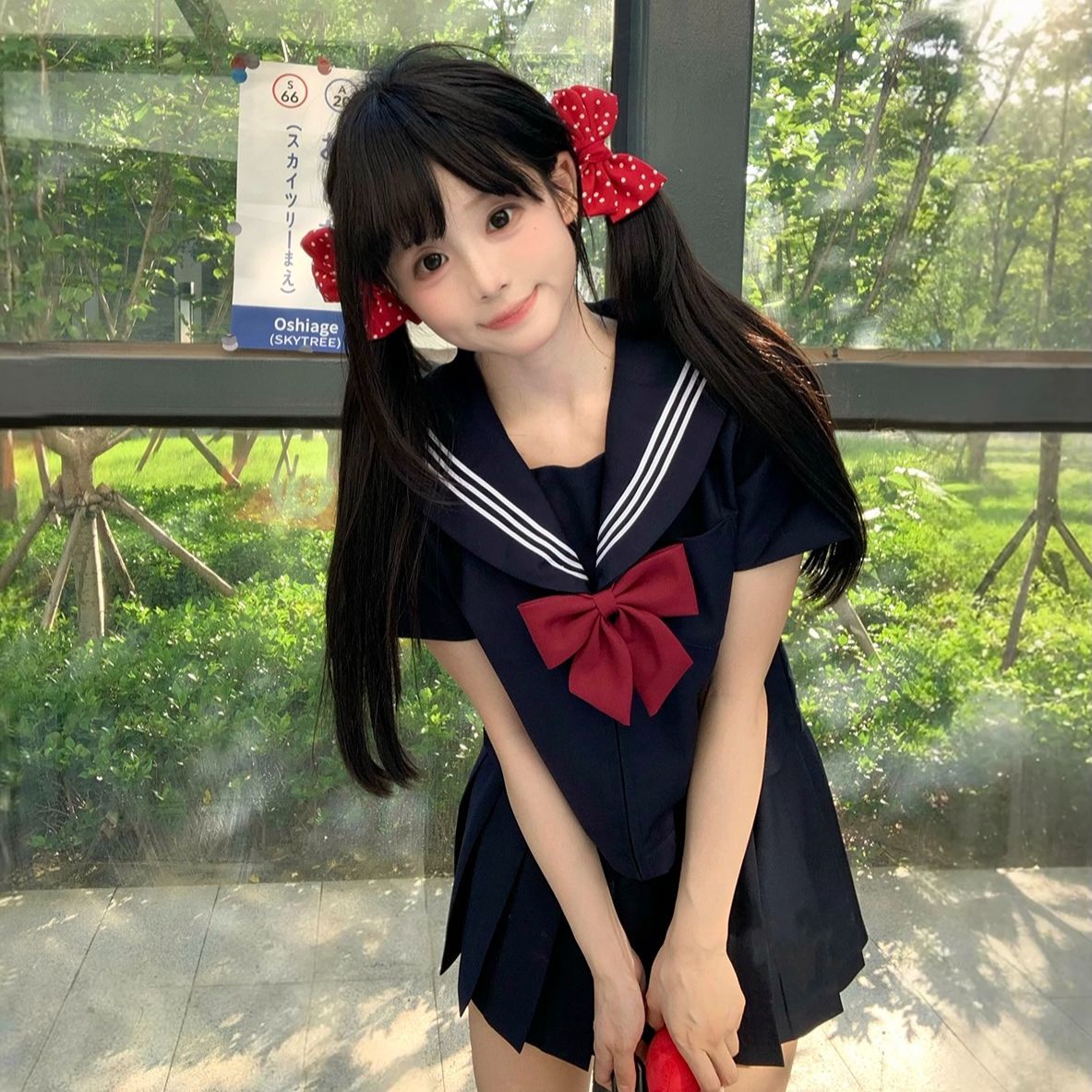 【绀三本】基础款水手服jk制服套装日系学院风基础正统中间服春夏