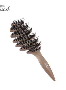 KRRAMEL梳子松塔猪鬃毛护发梳 按摩头皮蓬松气垫梳子礼盒生日礼物