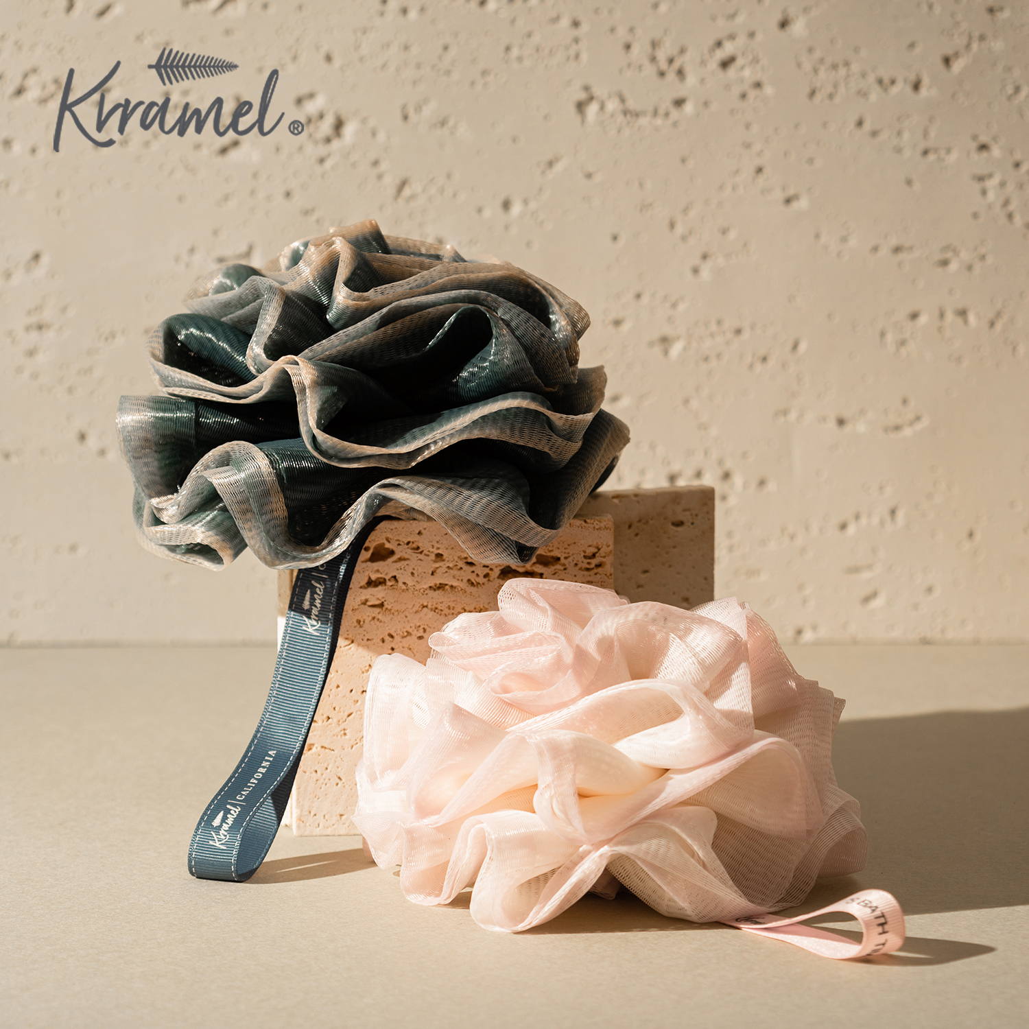 蓬松柔软不易散的浴花球