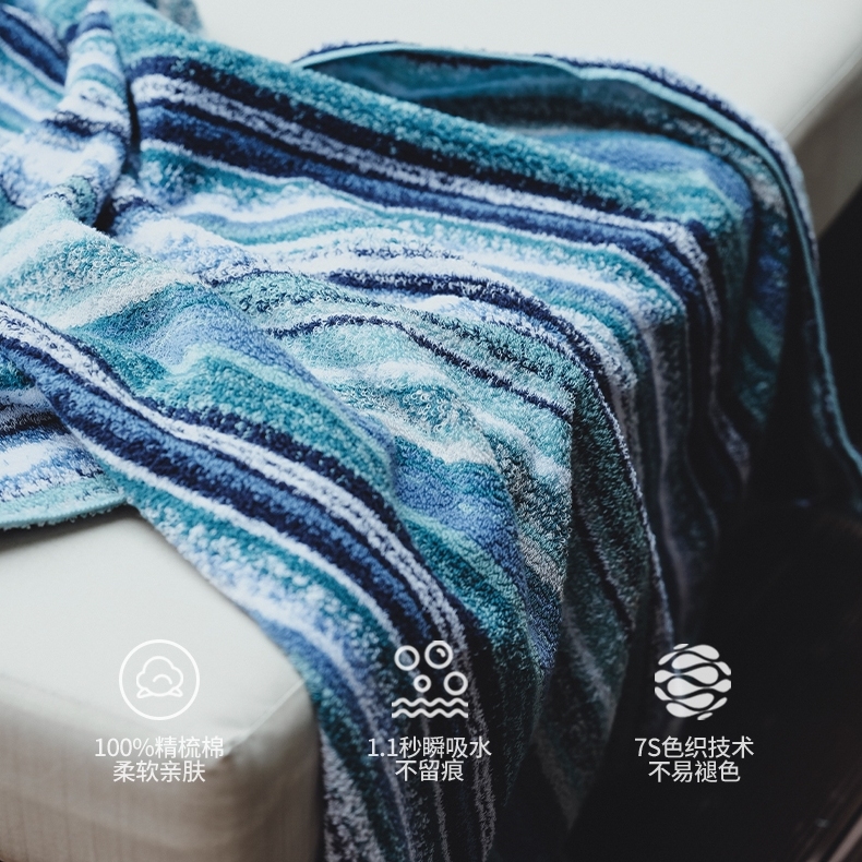 Krramel纯棉浴巾男女款超柔软