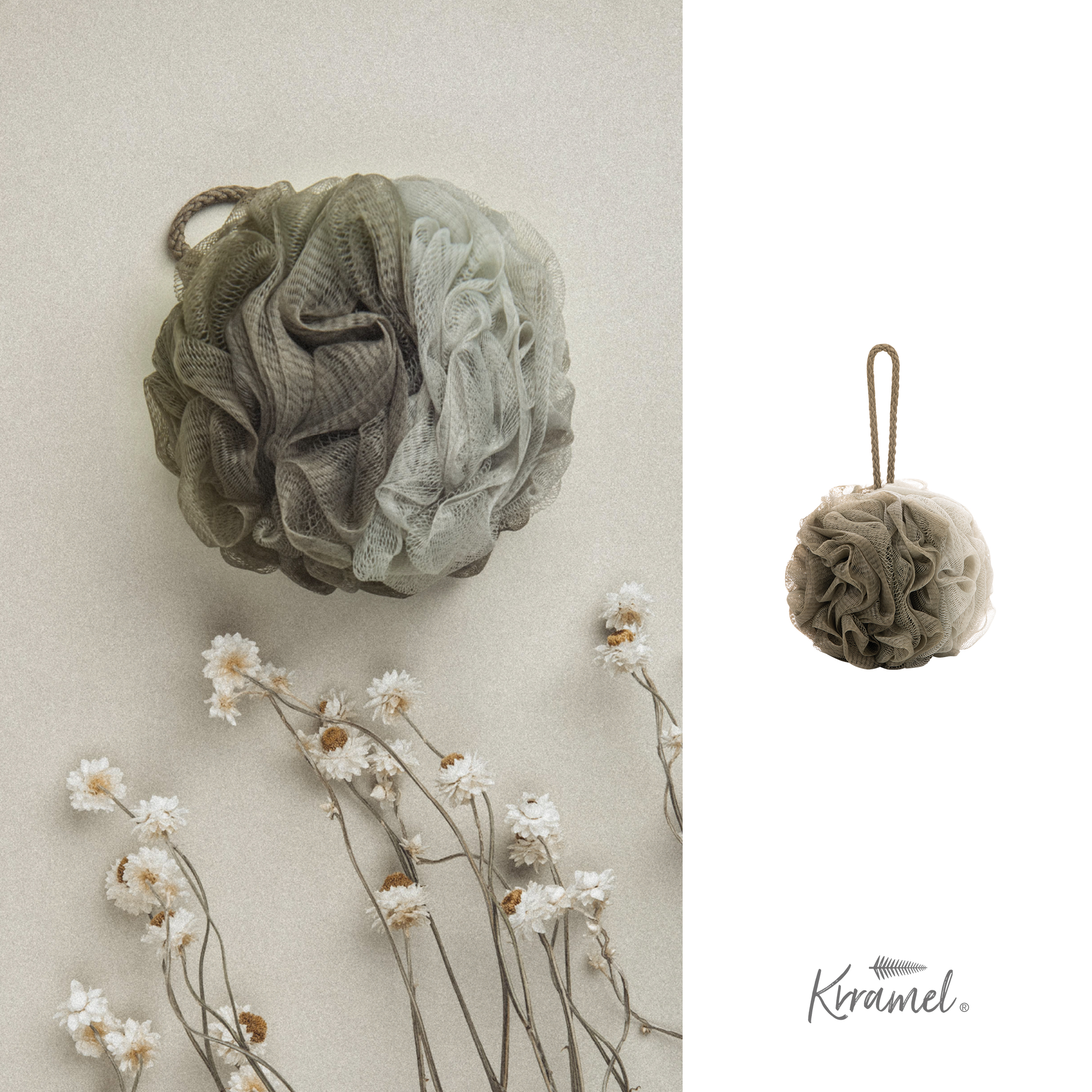 KRRAMEL起泡洗澡球柔软不易散