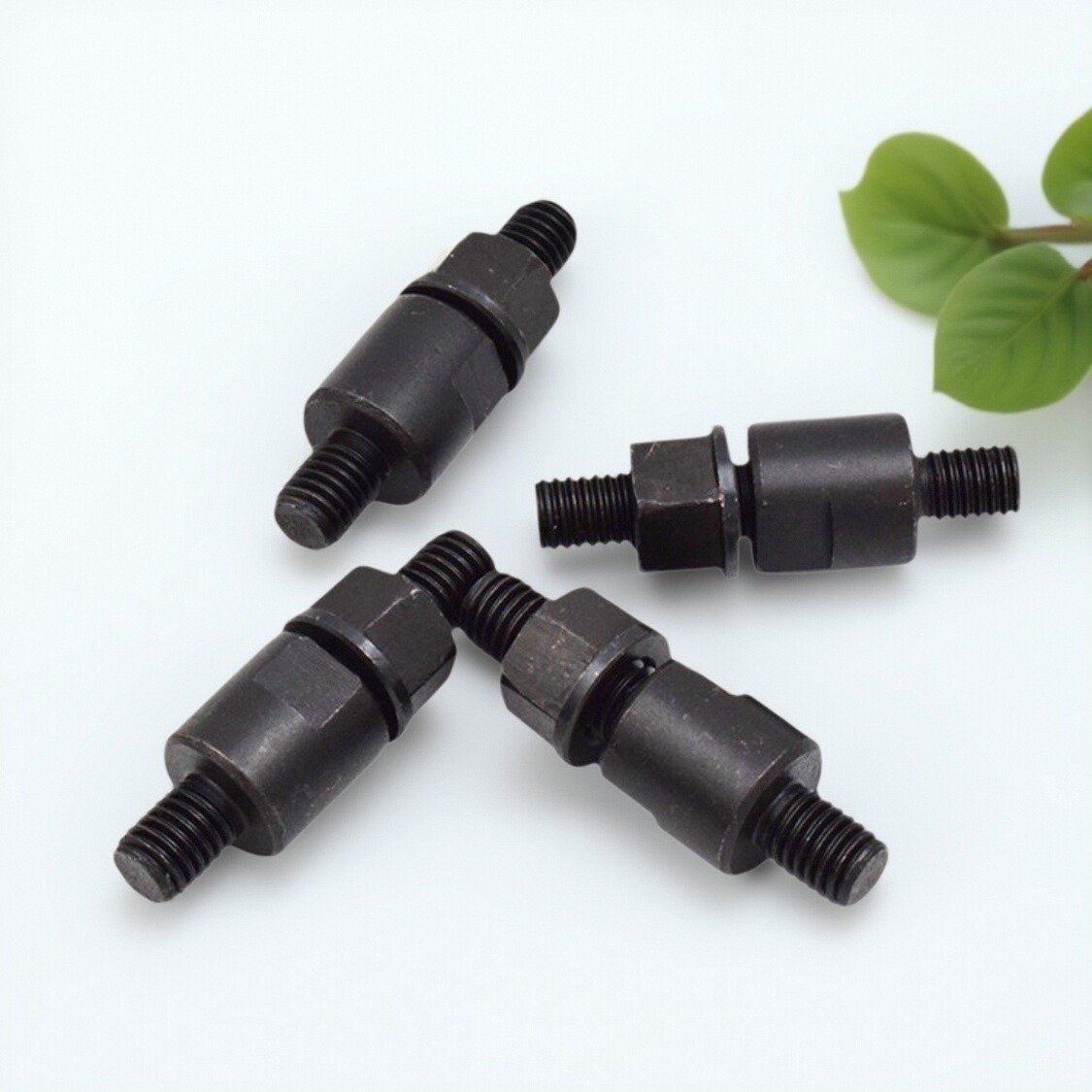 C型法兰盘螺丝三爪卡盘螺丝C6车床双头螺杆螺母连接过度盘螺丝M12