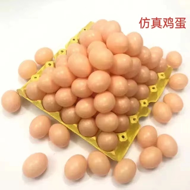 仿真假鸡蛋模型引蛋幼儿园教具