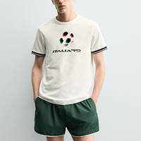 Cabinet 169! Men's 2026 new Summer Outfit: Personalized and versatile, casual color contrast loose T-shirt 4087535 thumbnail 3