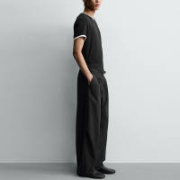 The counter is 399! Men's 2026 new autumn outfit: European and American irregular texture loose-fitting pants 7380620 thumbnail 4
