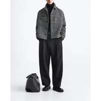 Cabinet 699! Men's autumn and winter new Hong Kong-style casual and versatile top, checkered texture shirt jacket 9621422 thumbnail 3