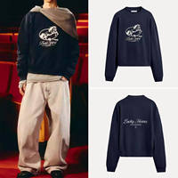 Cabinet 329! Men's Spring 2026 new style European and American long-sleeved letter printed round-neck hoodie 1165401 thumbnail 2