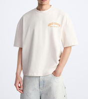 Cabinet 219! Men's autumn 2024 simple and loose style round-neck color-blocking printed T-shirt 0679416 thumbnail 4