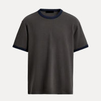 Cabinet 199! Summer 2025 new men's casual color-blocking convex Slim round-neck short-sleeved T-shirt 0761412 thumbnail 6