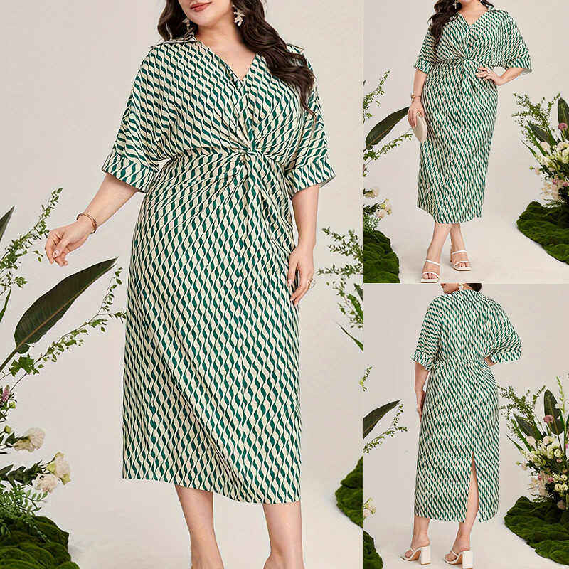 Plus size summer women dresses big size lady Print dress 5XL