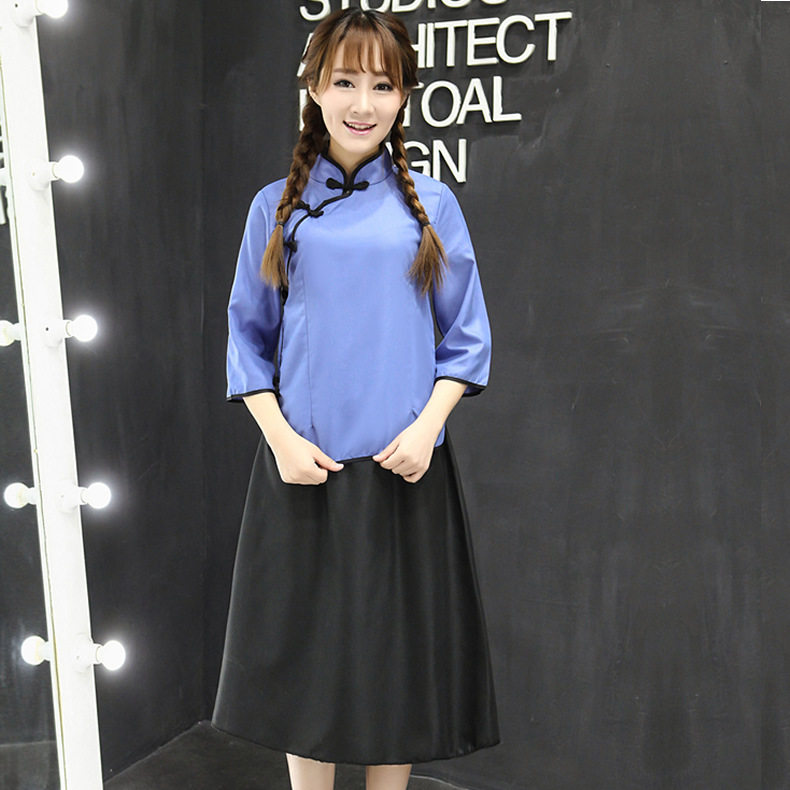 五四青年女装民国服五四学生装毕业装演出礼服表演服拍照留念套装
