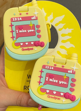 跨境壳适用苹果airpods pro3/1/2代3/4代耳机保护套黄色大哥大