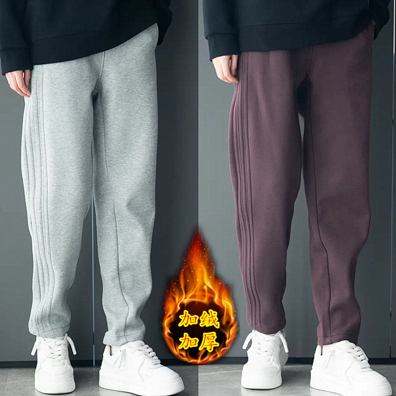 长裤弯刀裤百搭压褶卫裤休闲裤