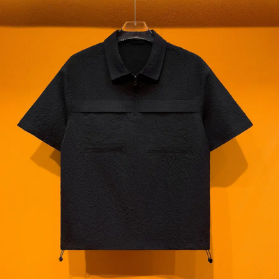 轻薄透气Polo衫轻奢T恤翻领短袖