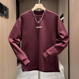 上衣打底衫 春秋新款 簡(jiǎn)約百搭時(shí)尚 套頭衛(wèi)衣男潮流寬松休閑運(yùn)動(dòng)長(zhǎng)袖