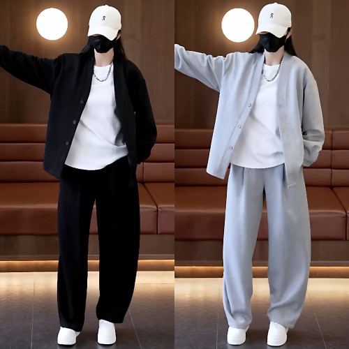 高级感简约休闲运动套装