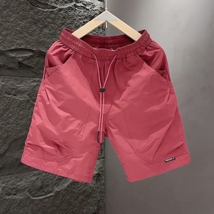 潮牌工装 宽松大口袋百搭休闲五分裤 速干短裤 简约时尚 男士 2025夏季