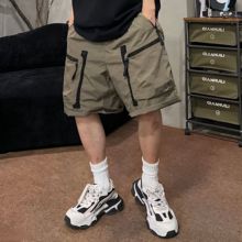 夏季美式工装户外运动速干短裤男士宽松百搭机能风透气休闲五分裤