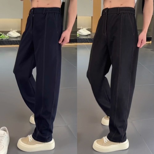 潮流设计感阳离子弯刀休闲牛仔裤