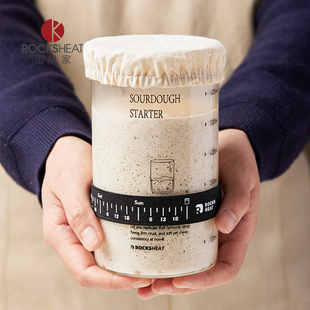 天然酵母鲁邦种波兰种发酵罐家用烘焙带刻度玻璃密封罐酵种培养皿