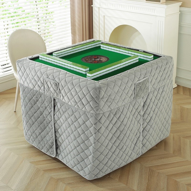 加绒烤火加厚罩围布新款麻将机套麻将机烤火桌布保暖防尘麻将桌罩