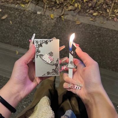 kitty土星金属充气打火机