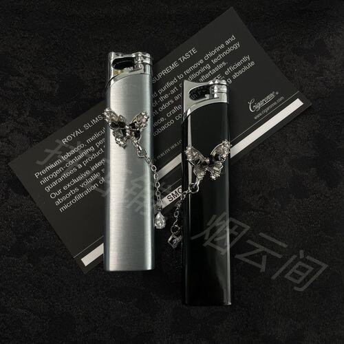 原创蝶对蝶ins新款蝴蝶打火机