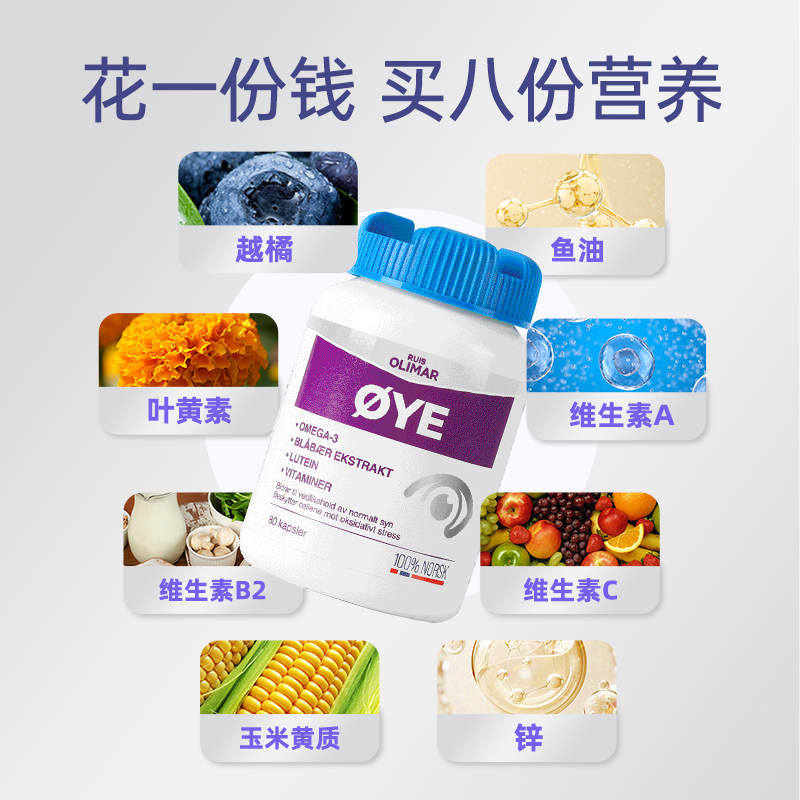 蓝莓叶黄素RUISOLIMAR保护眼睛