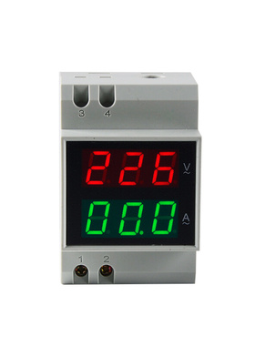 4220。数字电压表导轨流头电交流电表5交流电流表R表2-D双显数显