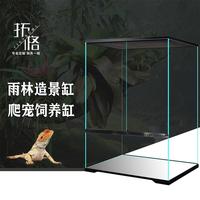 定制拓格超白雨林缸熱帶生態(tài)造景缸爬寵飼養(yǎng)箱雙開門桌面雨林缸