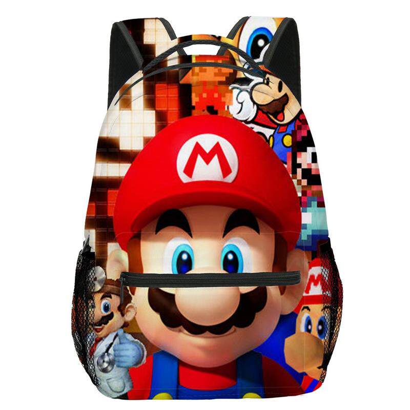 现货新品新款马里奥Mario中小学生书包儿童背包双肩包