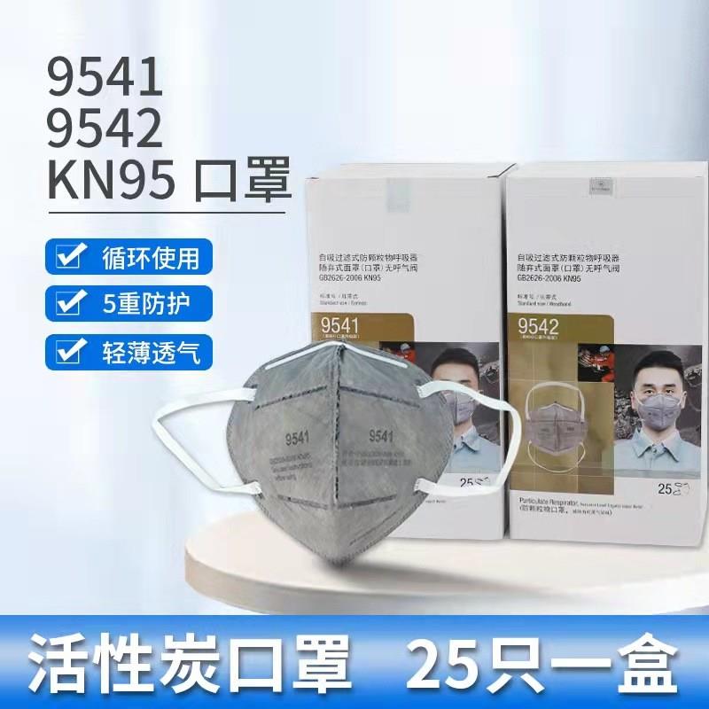 口罩9541/9542耳戴头戴KN95口罩防甲醛防雾霾PM2.5颗粒物