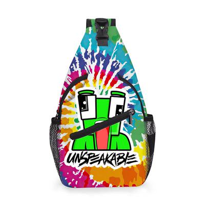 现货unspeakable中小学生斜挎腰包男潮流小挎包户外旅游胸包
