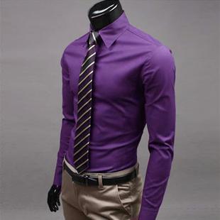 Men s French Dress Shirt formal Tuxedo Shirts 男士商务衬衫