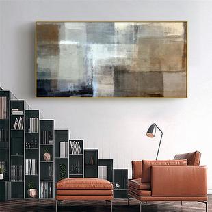 shein 抽象图案帆布画现代艺术客厅卧室背景墙面装饰框油布画芯