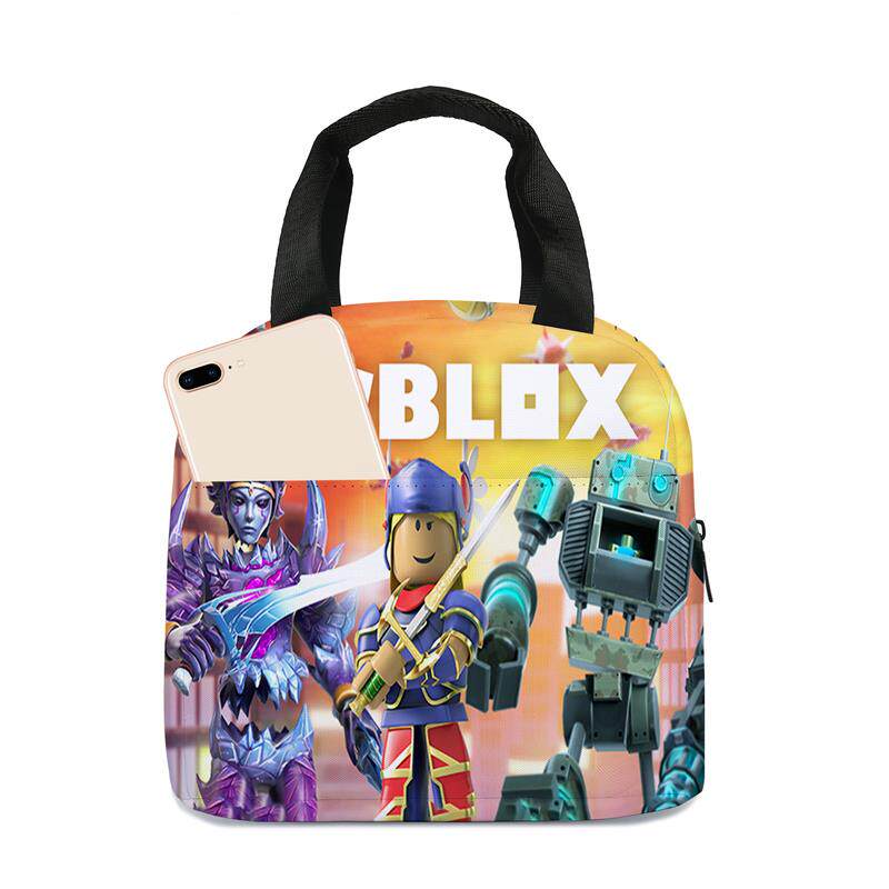 现货ROBLOX罗布乐思新款卡通动漫中小学生午餐包儿童冰袋