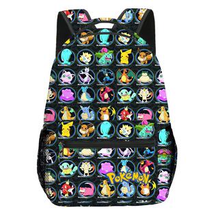 现货pokemon宠物精灵pikachu皮卡丘中小学生书包儿童背包