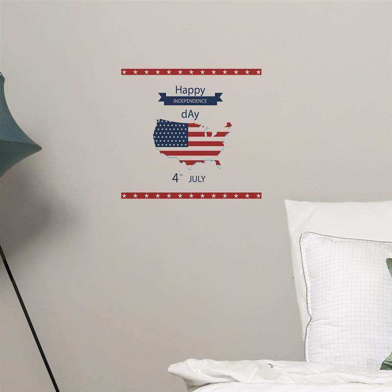 跨境新款美国独立日墙贴卧室房间家居装饰墙贴车身贴标自粘贴防水,家居饰品,软装墙贴,淘宝优惠券,粉丝福利购,淘宝优惠卷