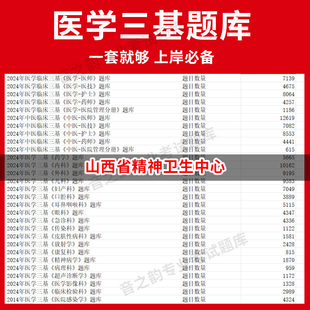 教材考试医师护士三基三严培训历年真题内 妇儿等全科 山西省精神卫生中心医疗机构医务人员三基训练指南 习题集医学三基题库电子版
