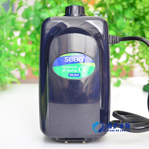 SB-848静音鱼缸氧气泵水族箱增氧泵冲充氧泵双孔可调12W