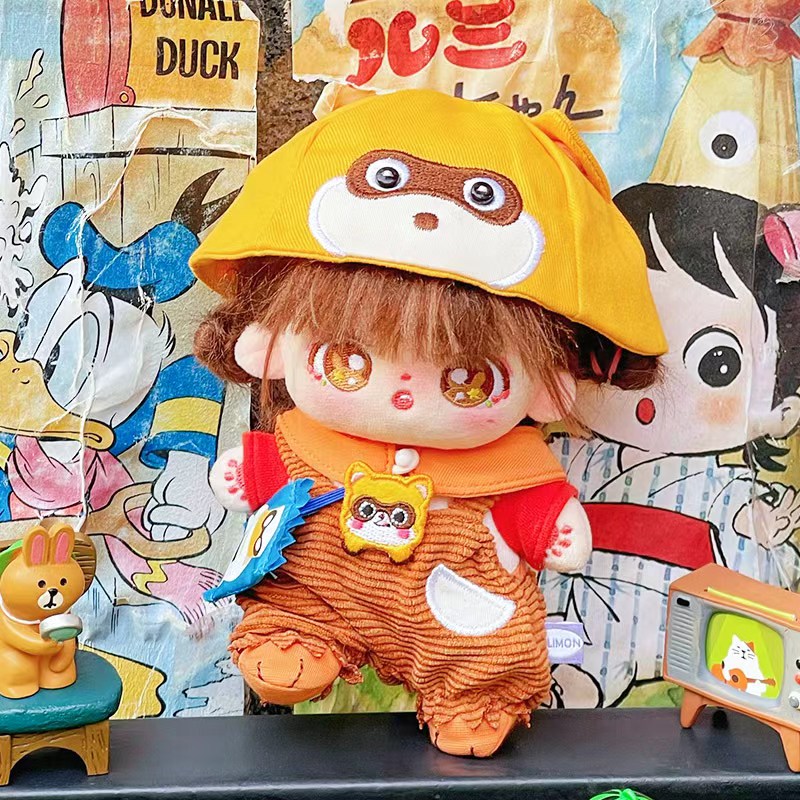 禧乐萌15cm棉花娃娃小浣熊联名款