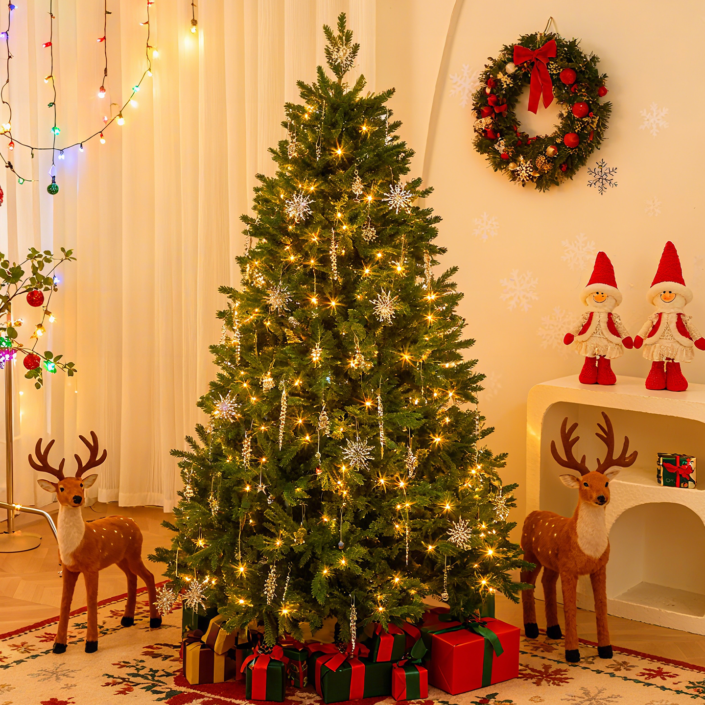 纯pe自动树加密树新款水晶套餐