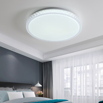 支持智能天猫精灵白宝石大气客厅灯简约现代卧室灯圆形LED吸顶灯过道阳台走廊过道书房家用节能中山灯具灯饰