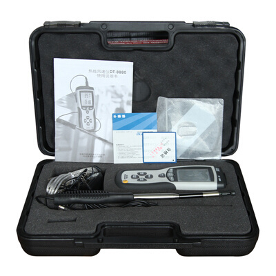 极速。CEM华盛昌热m敏式风速仪DT-8880热线型管道风速/风量/风温