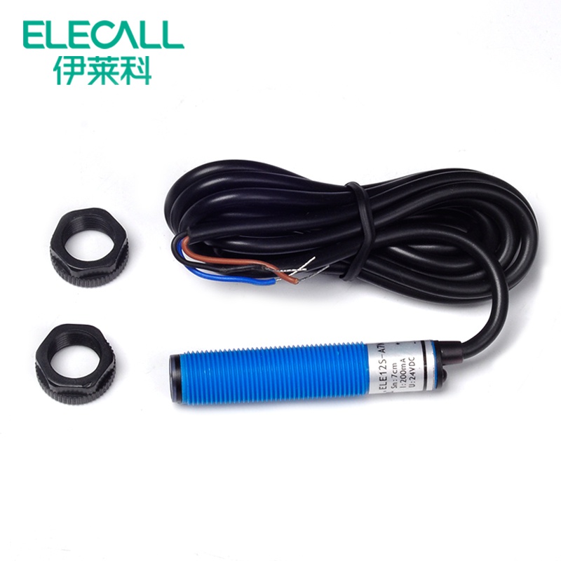 极速。伊莱科光电开X关ELE12S系列红I外感应开关光电感测器模块漫