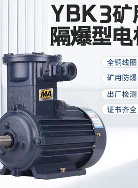 YBK3井下矿用煤安380/660V双电压国标铜芯防爆马达660/1140V