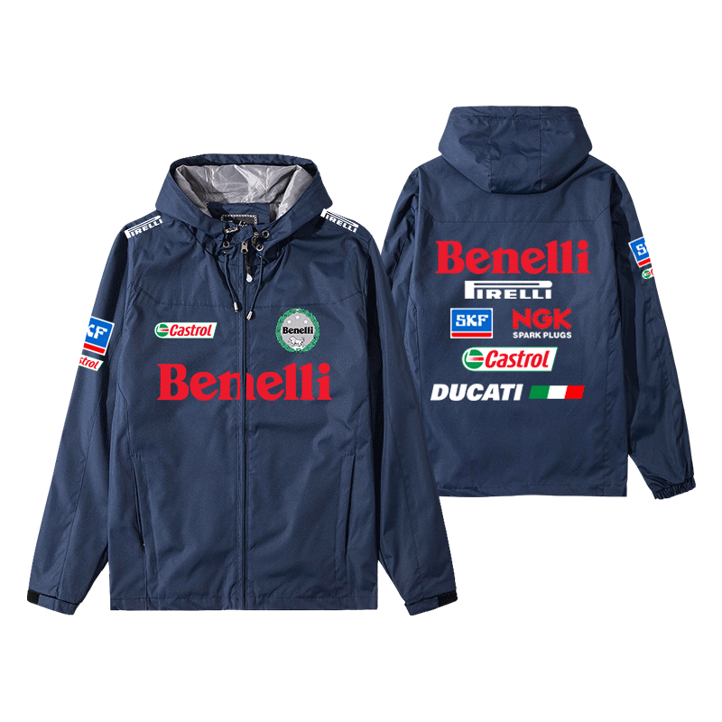 贝纳利benelli厂队摩托骑行服重机车冲锋衣夹克男外套春秋上衣服