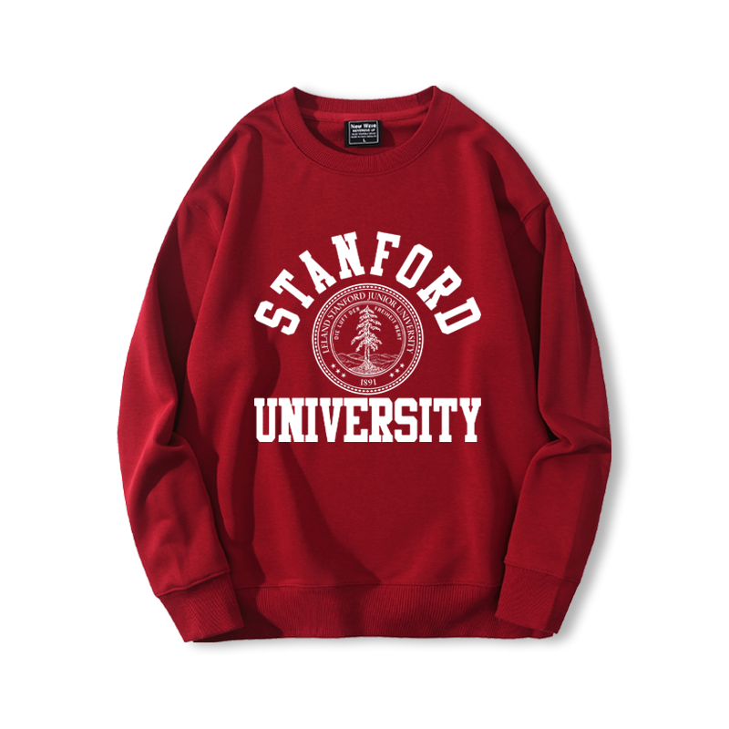 斯坦福大学Stanford圆领卫衣男史丹福美国常春藤名校休闲衣服外套