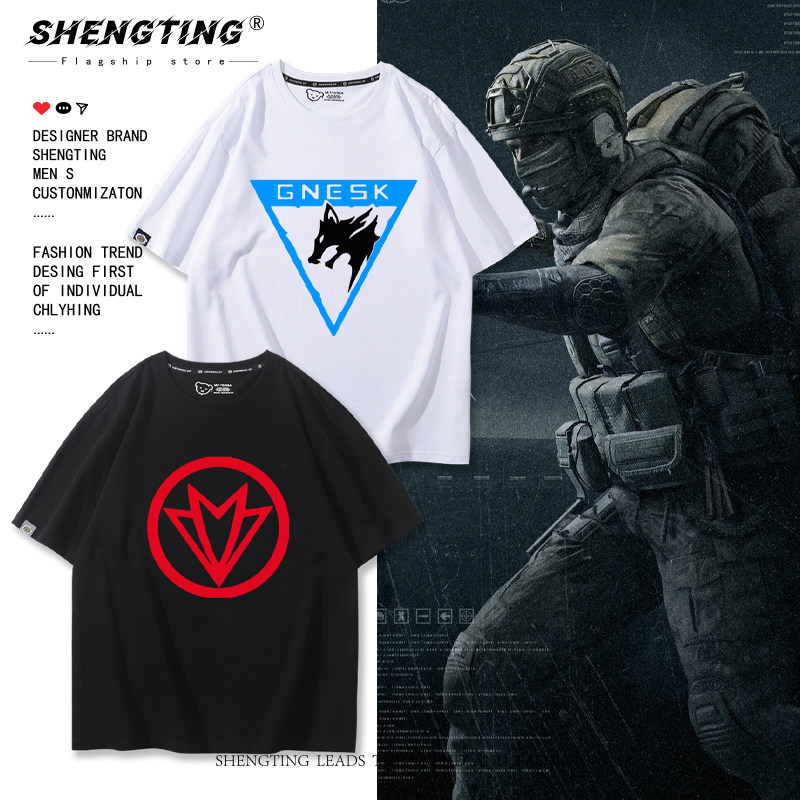 作战服男生战术T恤纯棉COS衣服图片