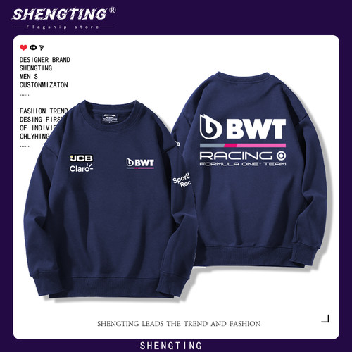 赛点车队卫衣舒适f1赛车服男女上衣服RacingPoint倍世bwt休闲外套